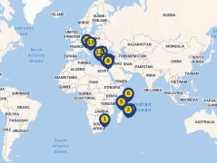 Mapa plavby